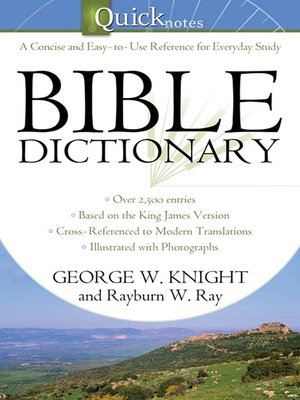 cover image of Quicknotes Bible Dictionary